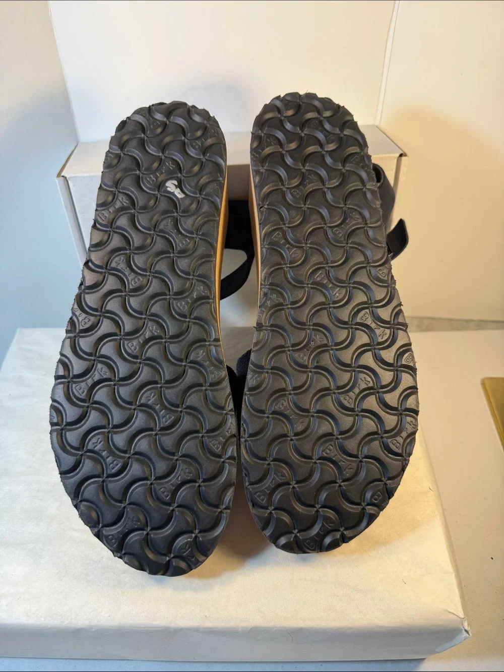 Papillio Navy Blue Cork Platform Sandals